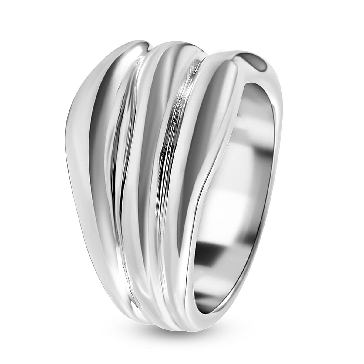 BKK Closeout - Sterling Silver Wave Design Ring 7253618 5