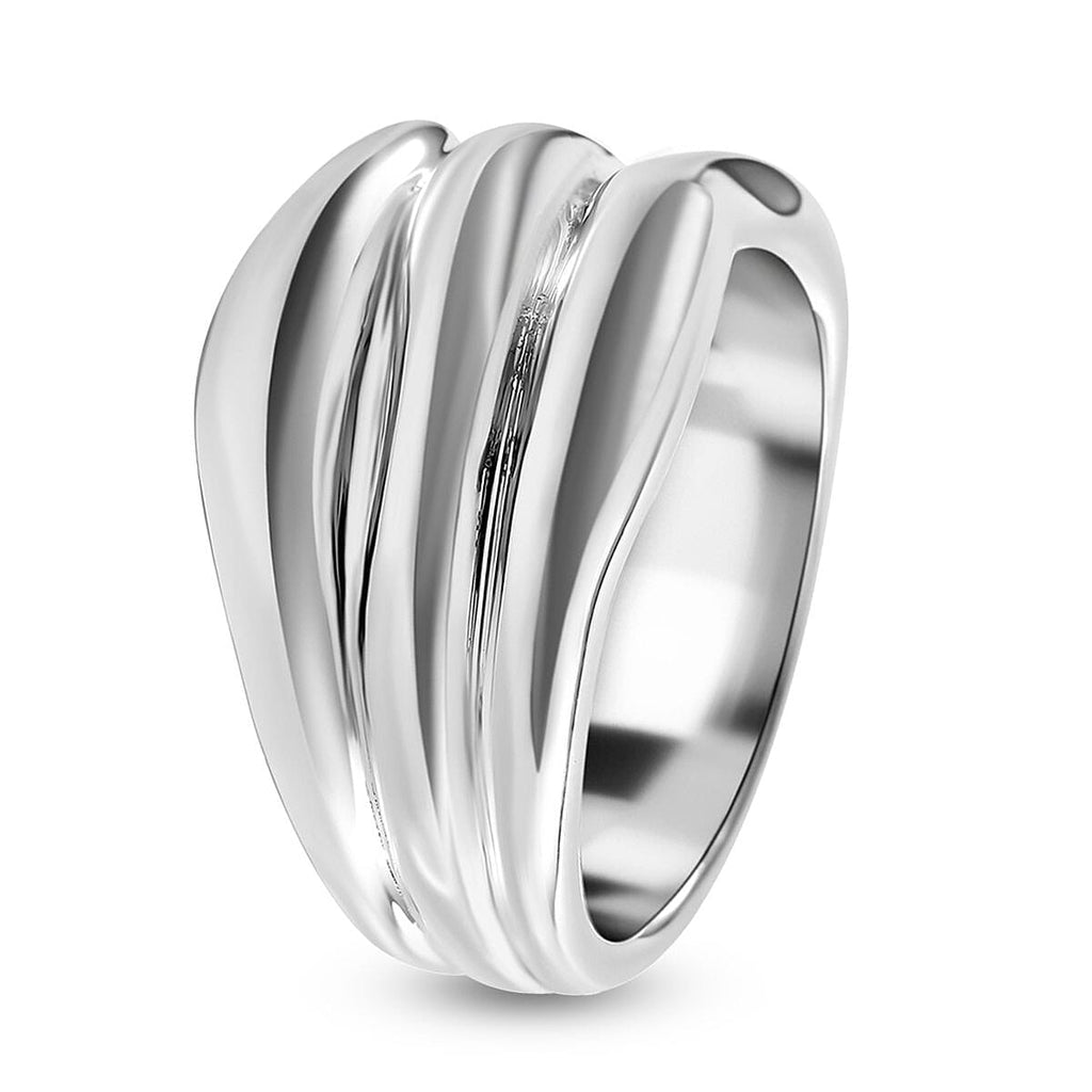 Sterling Silver Wave Ring, Silver Wt. 6.40 Gms
