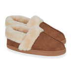 Jo - Joe Ultra soft Edale Faux Suede BRAEMARS With Sherpa Fur Lining (Size 4) - Cognac
