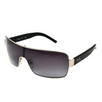 BLUEBAY Unisex Metal Sheild Sunglasses - Silver & Black