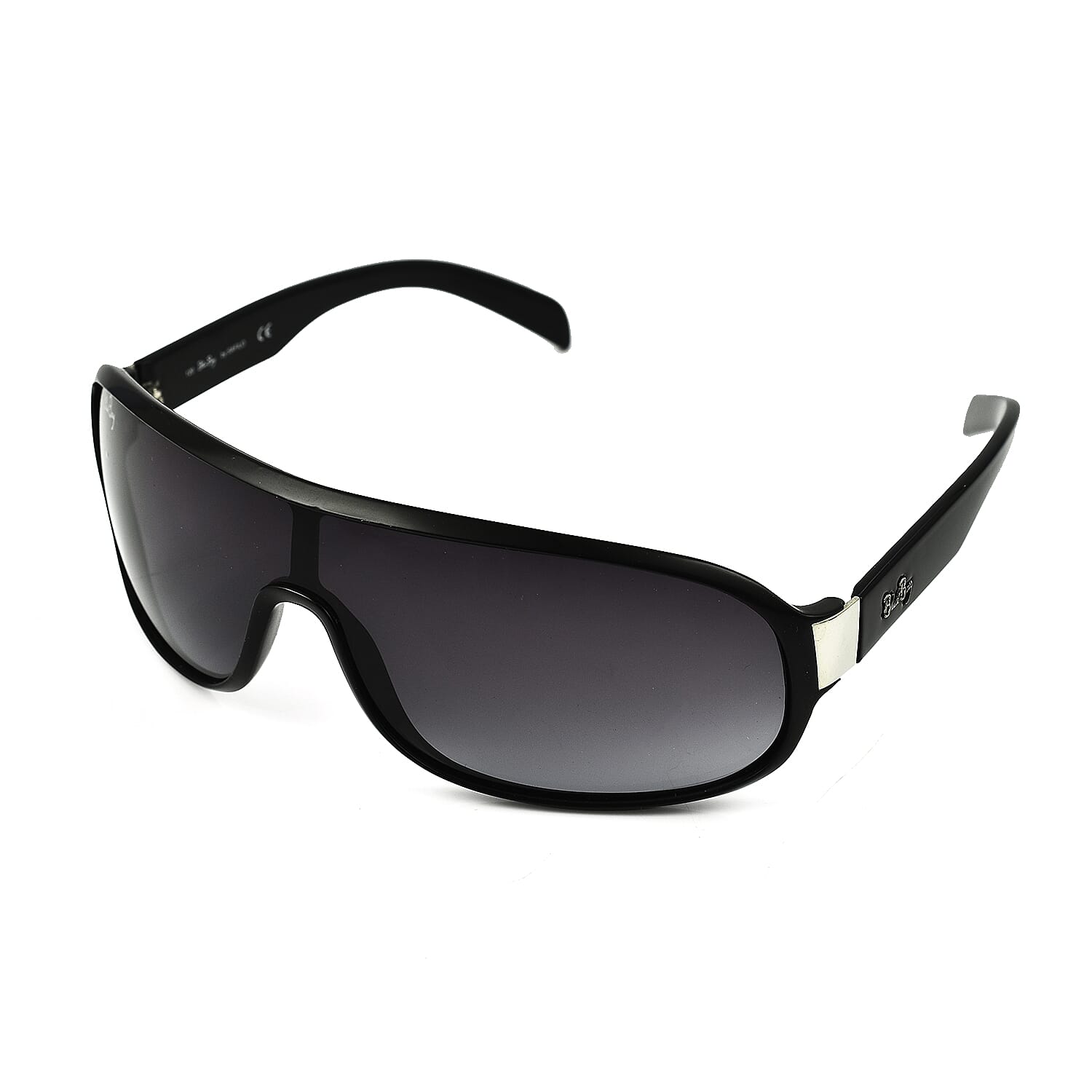 BLUEBAY Unisex Rectangular Sunglasses - Black and Silver 7788361 1