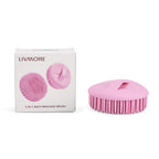 LIVMORE Bath Massage 2-in-1 Shower Brush - Pink