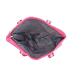 Leopard Pattern Tote Bag with Sunglasses - Pink
