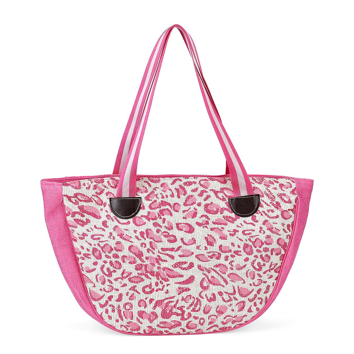 Leopard Pattern Tote Bag with Sunglasses - Pink 4268001 6