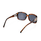 Leopard Pattern Tote Bag with Sunglasses - Pink