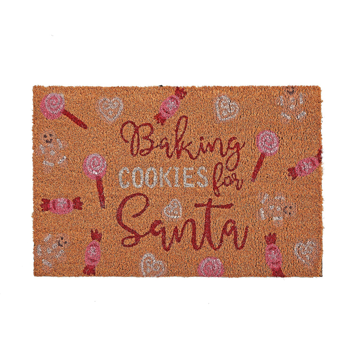 Baking Cookies for Santa Bleached Prints Coir Doormat (60 x 40 cm) 8194761 0