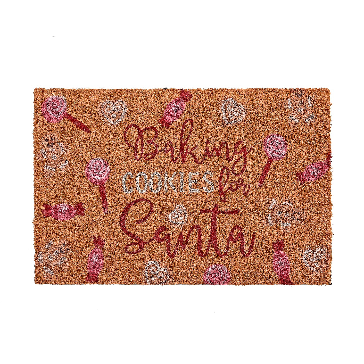 Baking Cookies for Santa Bleached Prints Coir Doormat (60 x 40 cm) 8194761 0