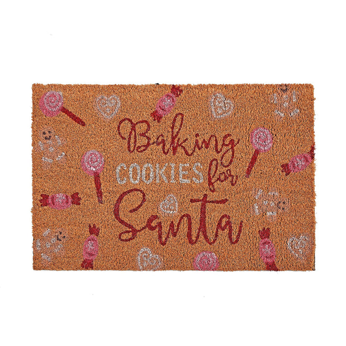 Baking Cookies for Santa Bleached Prints Coir Doormat (60 x 40 cm) 8194761 1