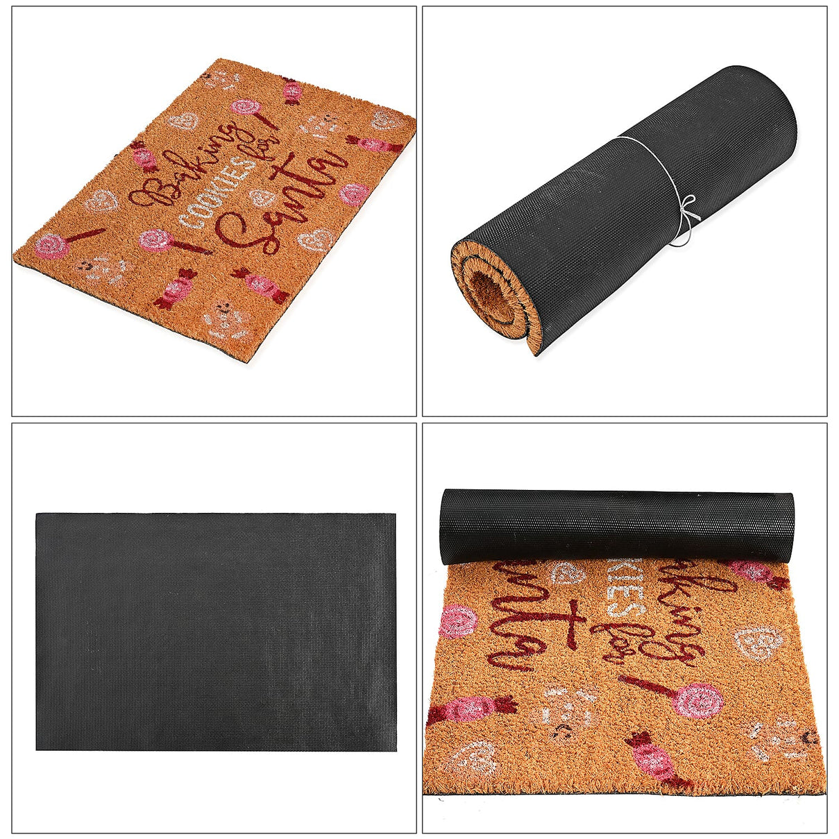 Baking Cookies for Santa Bleached Prints Coir Doormat (60 x 40 cm) 8194761 6