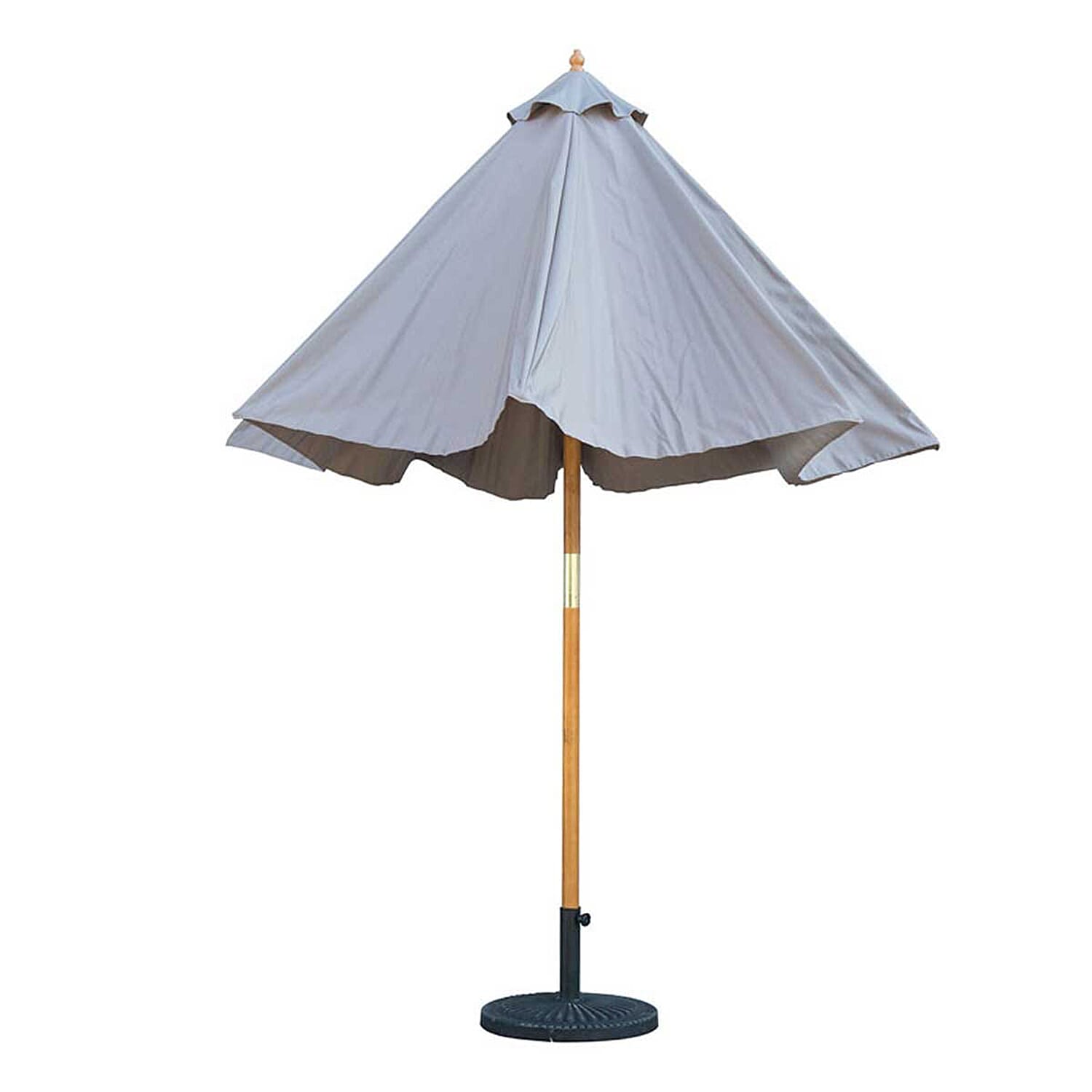 Bali Wooden Sunlight Resistance Parasol 2.85m - Taupe 7883904 2