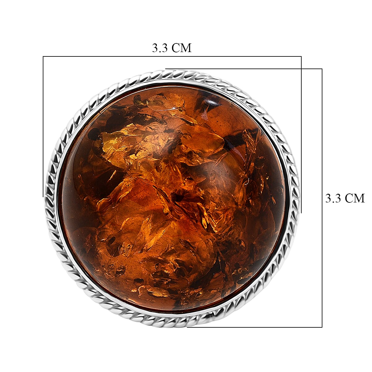 Baltic Amber Ring in Sterling Silver 7834676 5