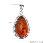 Tucson Special - Baltic Amber Solitaire Pendant in Sterling Silver, Silver Wt. 14.00 Gms