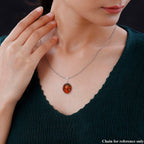 Tucson Special - Baltic Amber Solitaire Pendant in Sterling Silver Silver Wt 5.10 GM