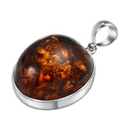 Tucson Special - Baltic Amber Solitaire Pendant in Sterling Silver Silver Wt 5.10 GM