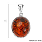 Tucson Special - Baltic Amber Solitaire Pendant in Sterling Silver Silver Wt 5.10 GM