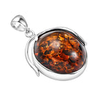 Tucson Special - Baltic Amber Solitaire Pendant in Sterling Silver, Silver Wt 7.60 GM