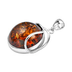 Tucson Special - Baltic Amber Solitaire Pendant in Sterling Silver, Silver Wt 7.60 GM