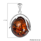 Tucson Special - Baltic Amber Solitaire Pendant in Sterling Silver, Silver Wt 7.60 GM