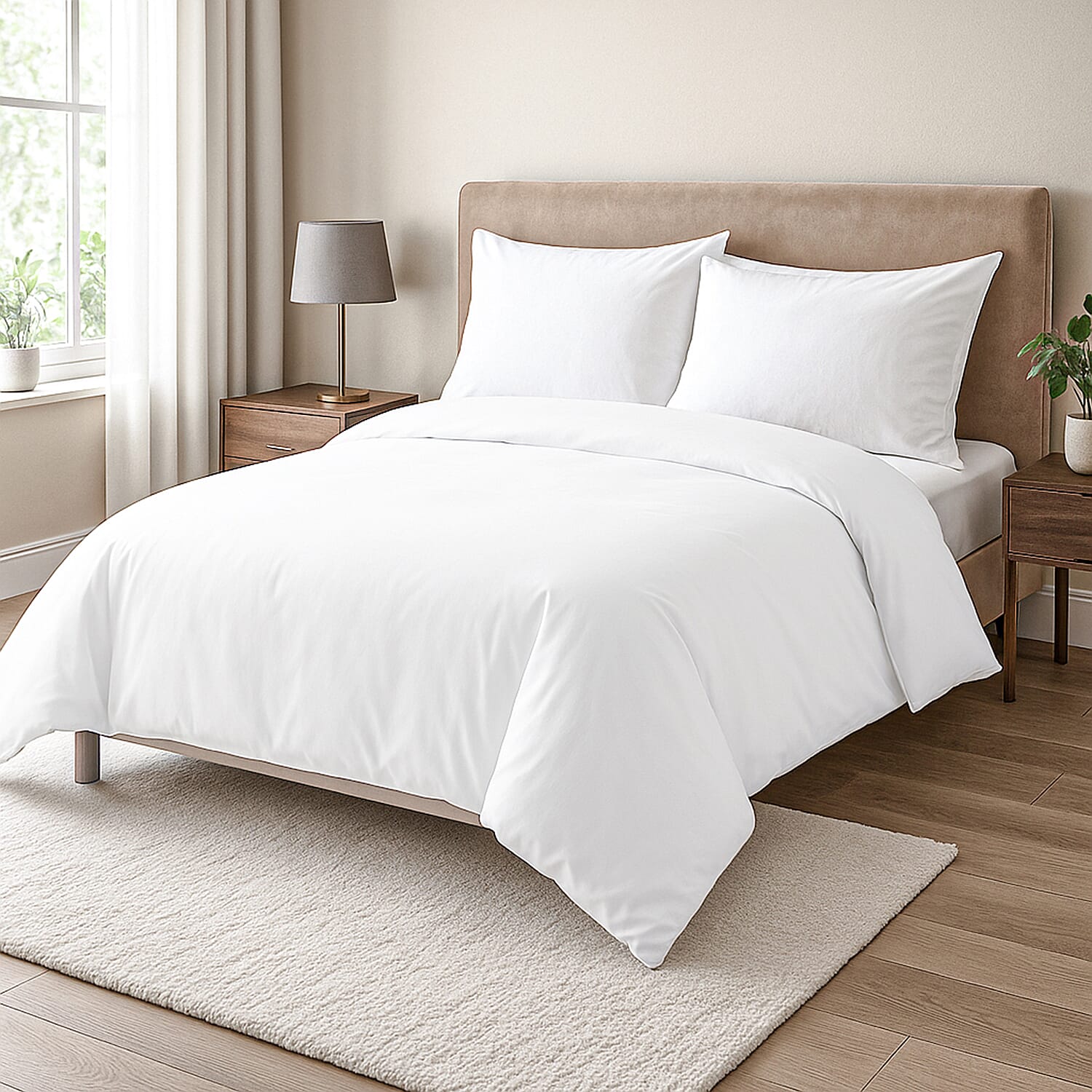 Pure Bamboo Bedding Set - Duvet Cover - Fitted Sheet - 2 x Pillowcases 7896115 0