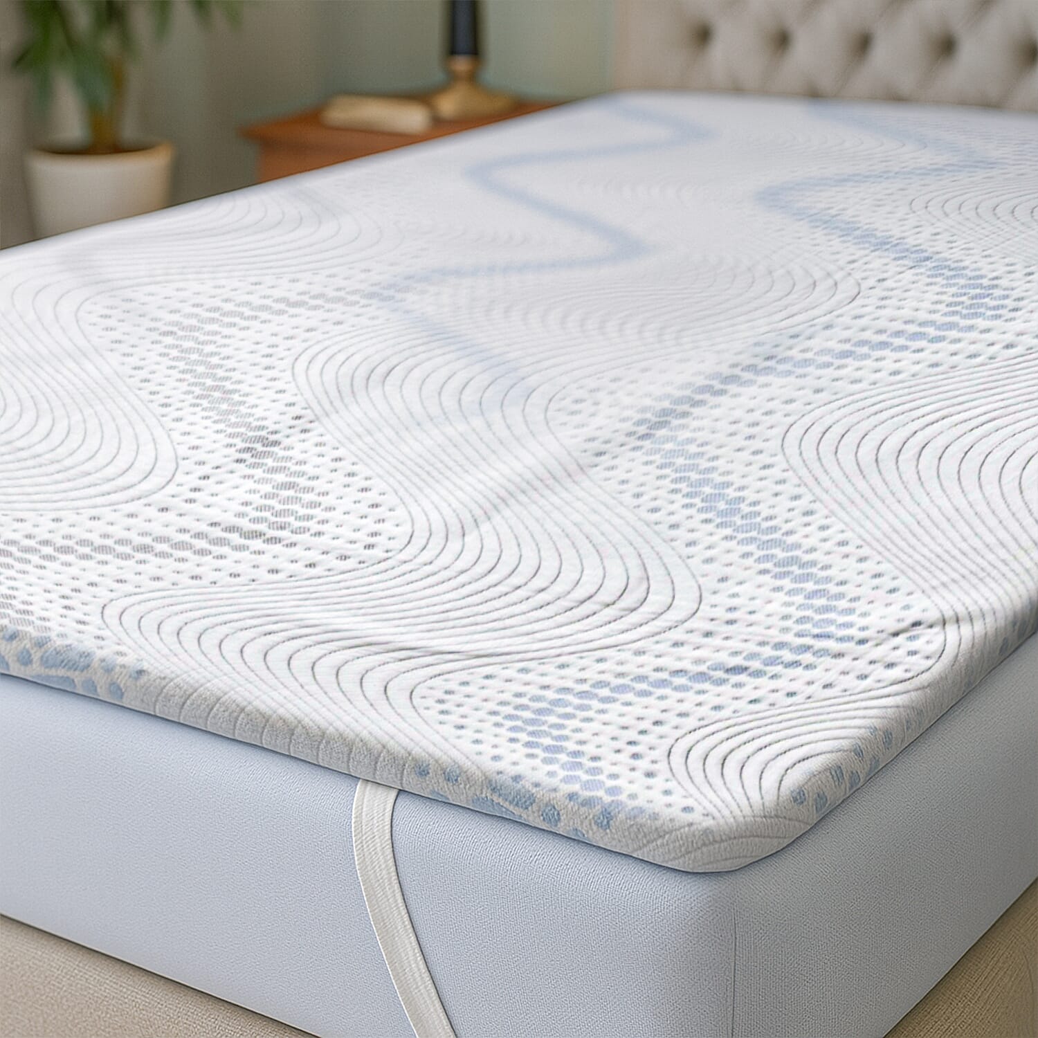 Bamboo Cooling Memory Foam Mattress Topper (Size Double) 7839253 3