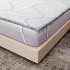 Bamboo Cooling Memory Foam Mattress Topper (Size Double)