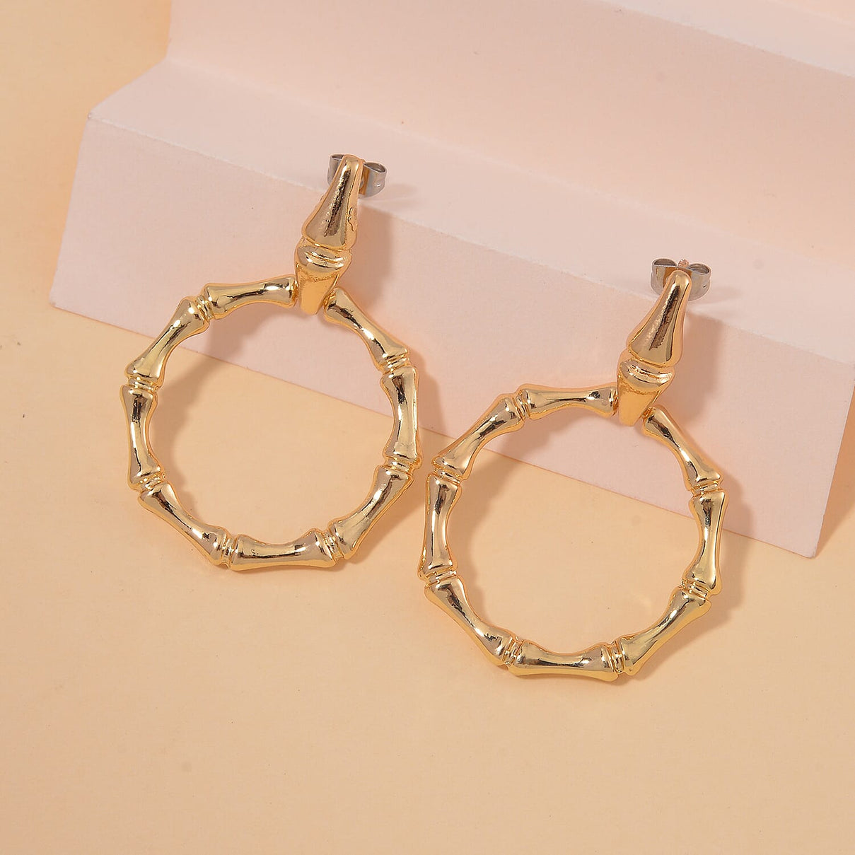 Bamboo Earrings with Push Back 7856839 2