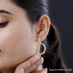 Bamboo Earrings with Push Back