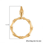 Bamboo Earrings with Push Back