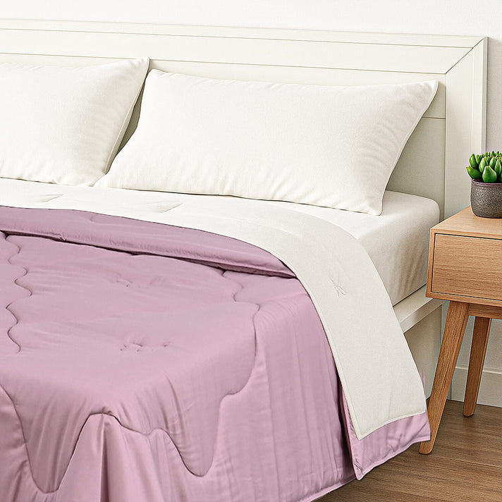 All Season 100% Mulberry Silk Filled Quilt With 100% Bamboo Cover (Size King, 225 x 220 cm) - Pink 8237354 2