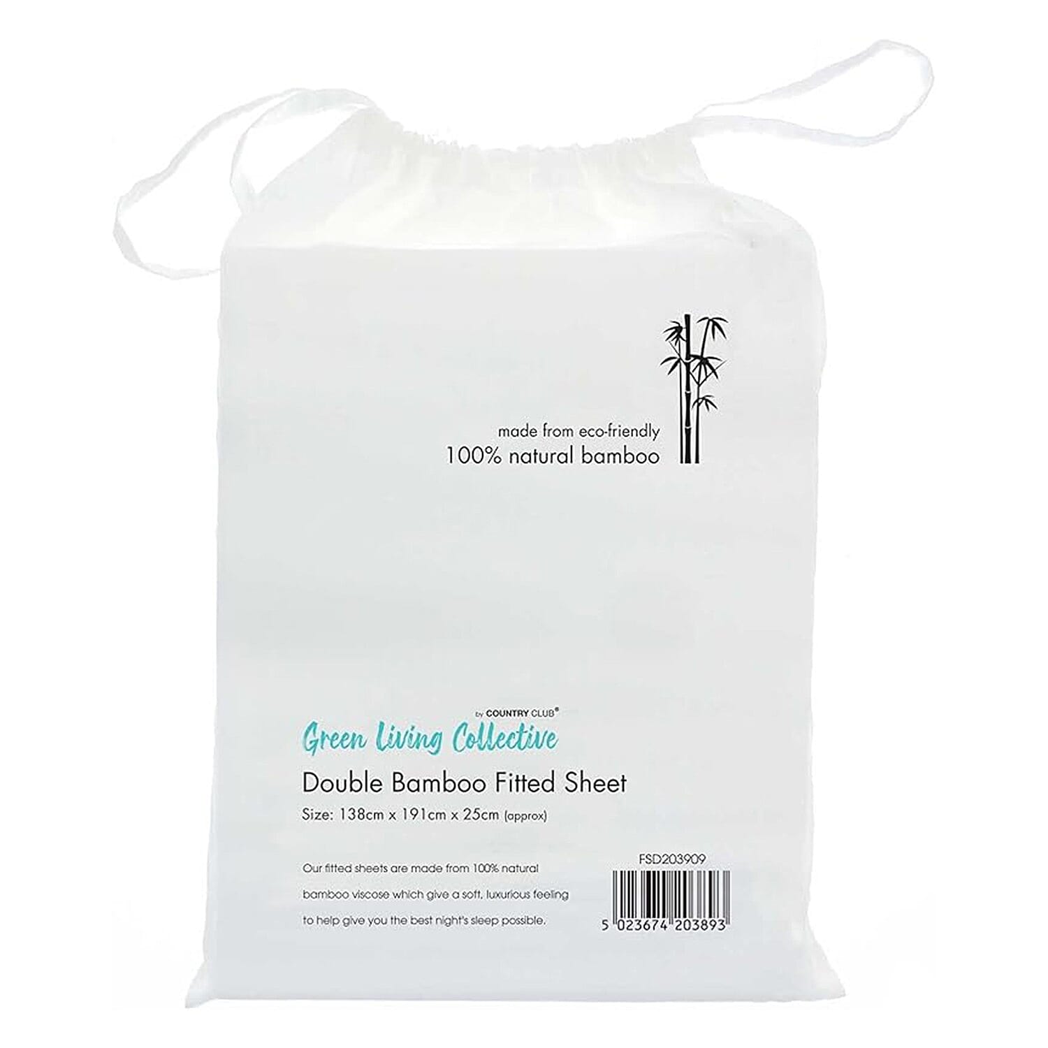 Home and Living Bamboo Plain Fitted Sheet 7880303 0