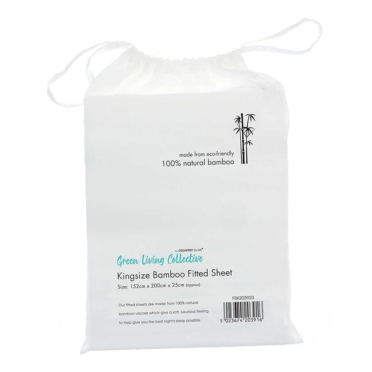 Home and Living Bamboo Plain Fitted Sheet 7880304 0