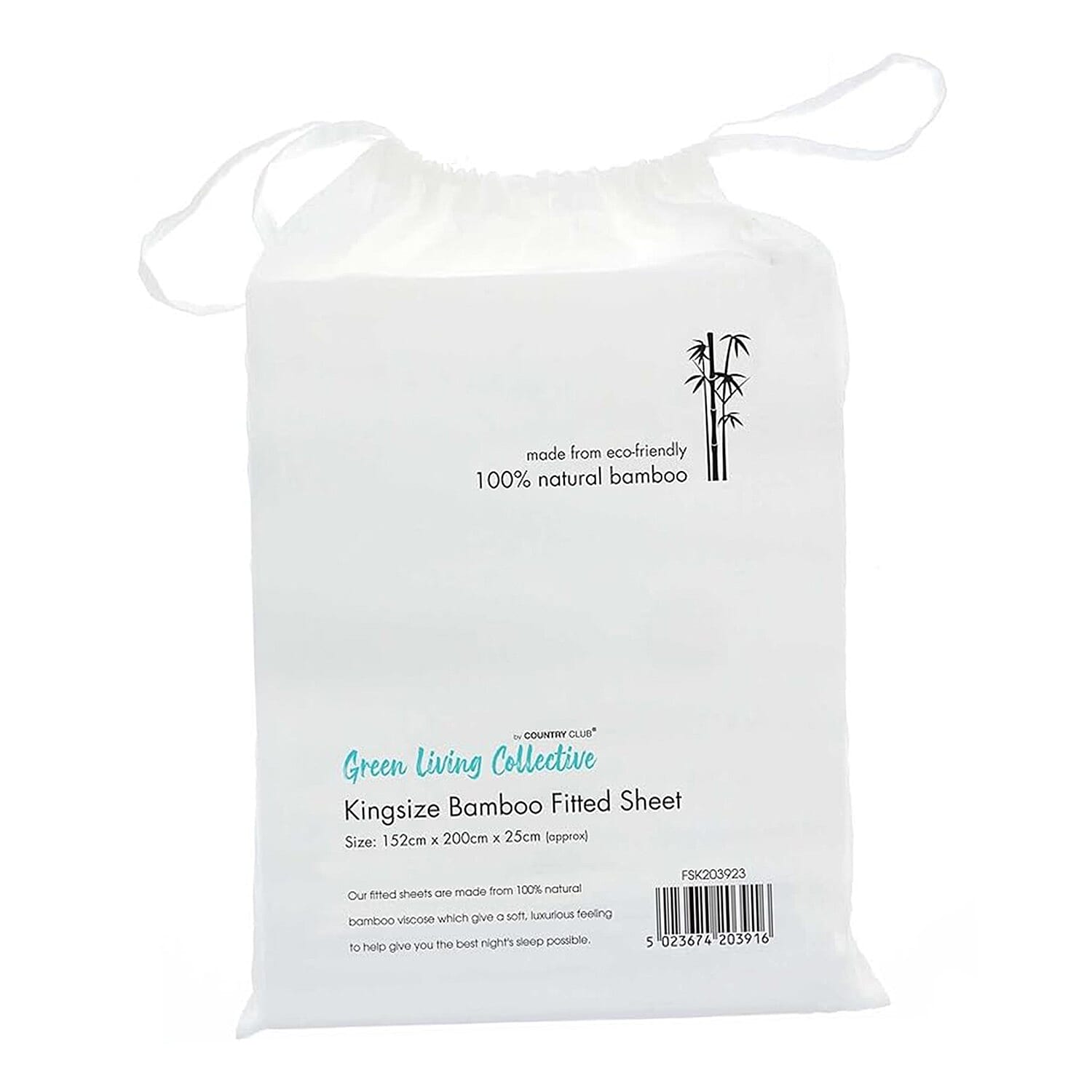 Home and Living Bamboo Plain Fitted Sheet 7880304 0