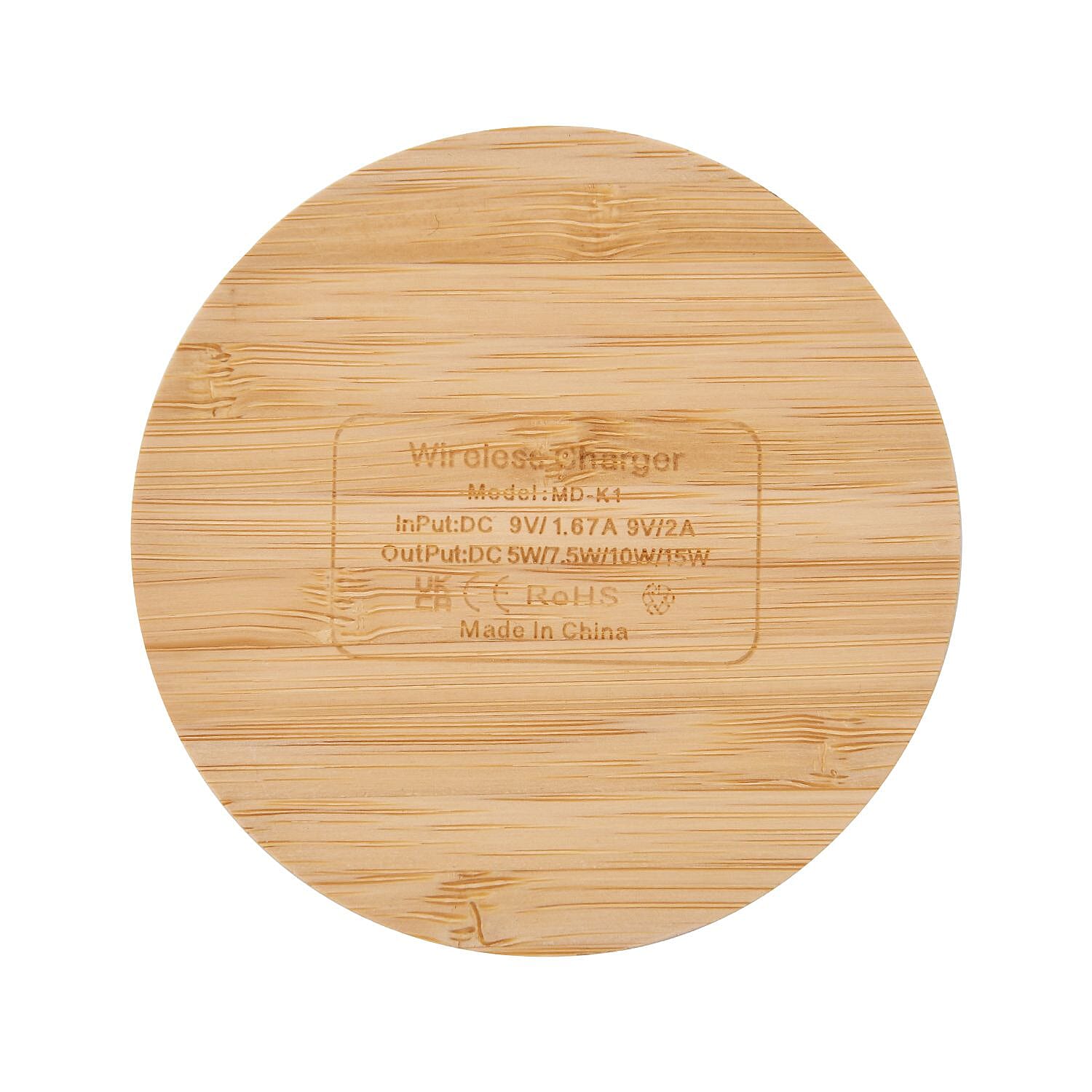 Bamboo Wireless Charger (15W)  - Round 7318042 5