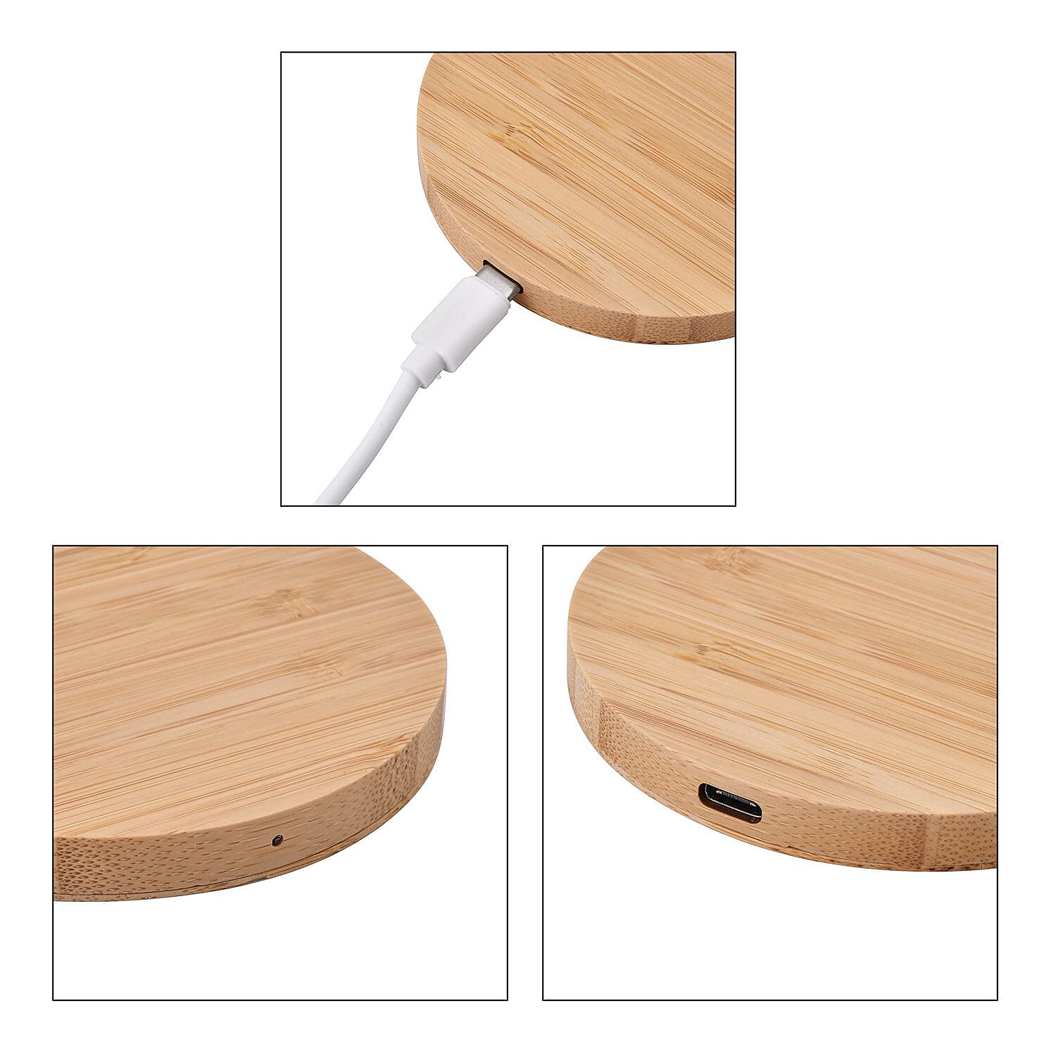 Bamboo Wireless Charger (15W)  - Round 7318042 7