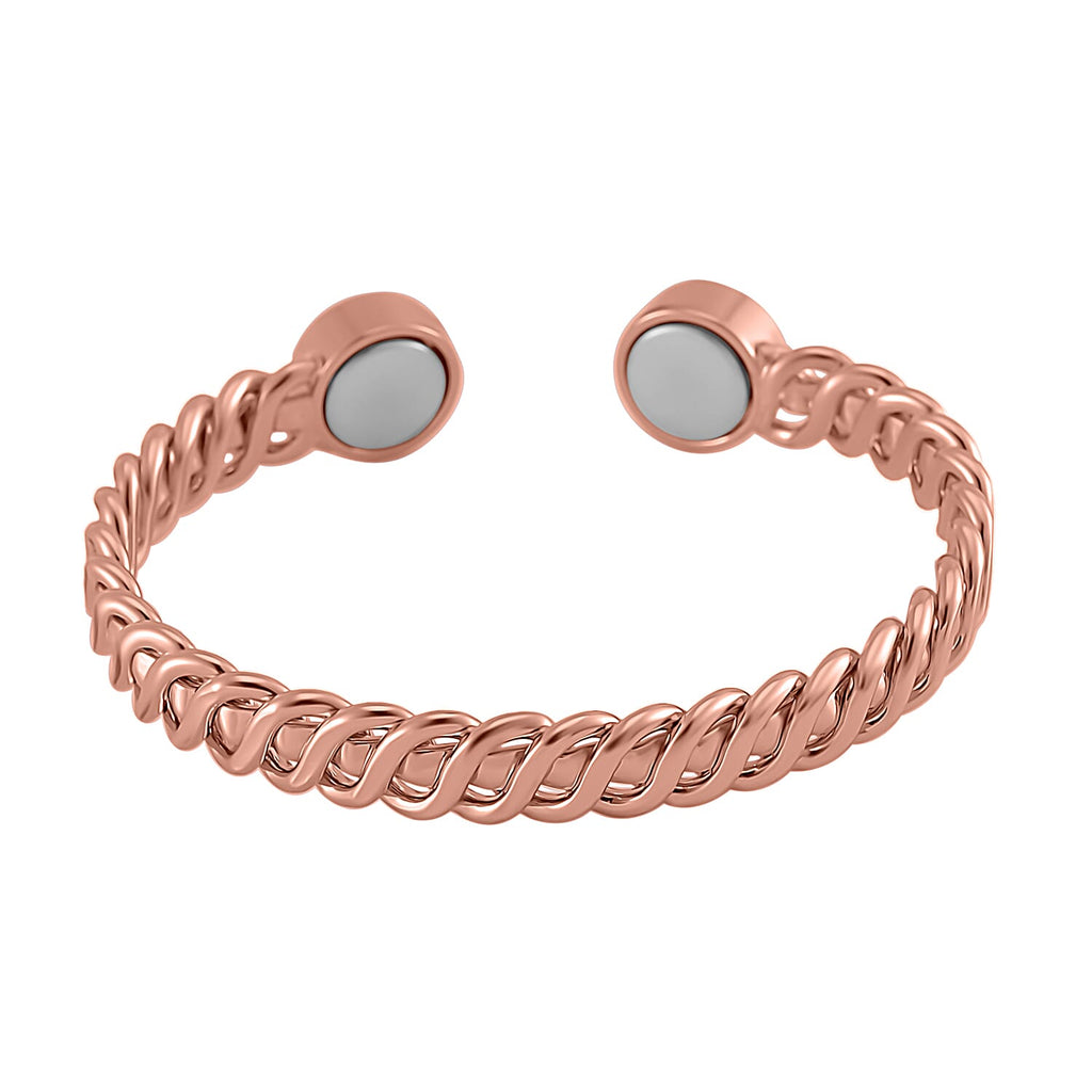 Designer Inspired Bangle with magnet in Rose Tone
