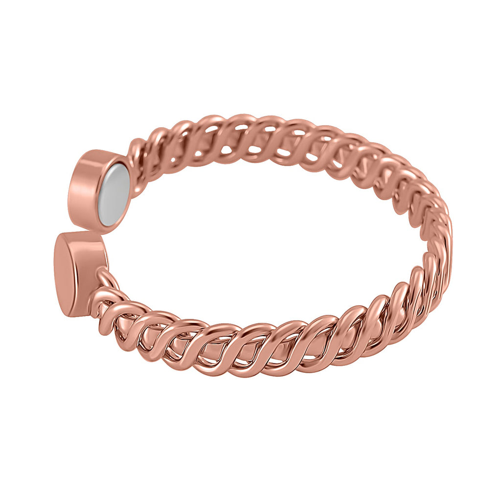 Designer Inspired Bangle with magnet in Rose Tone