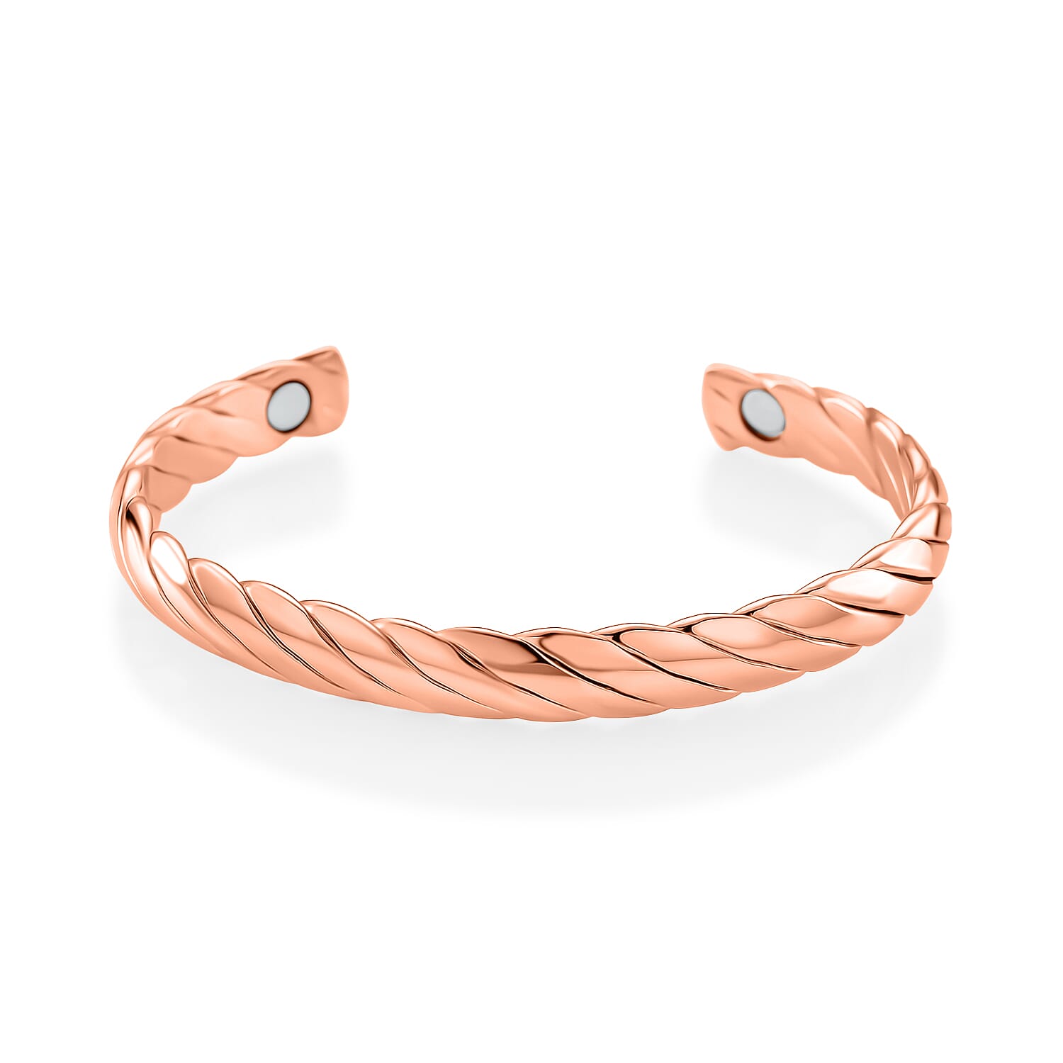 Magnetic Cuff Bangle (Size 7.5) in Rose Gold Tone 8196316 0