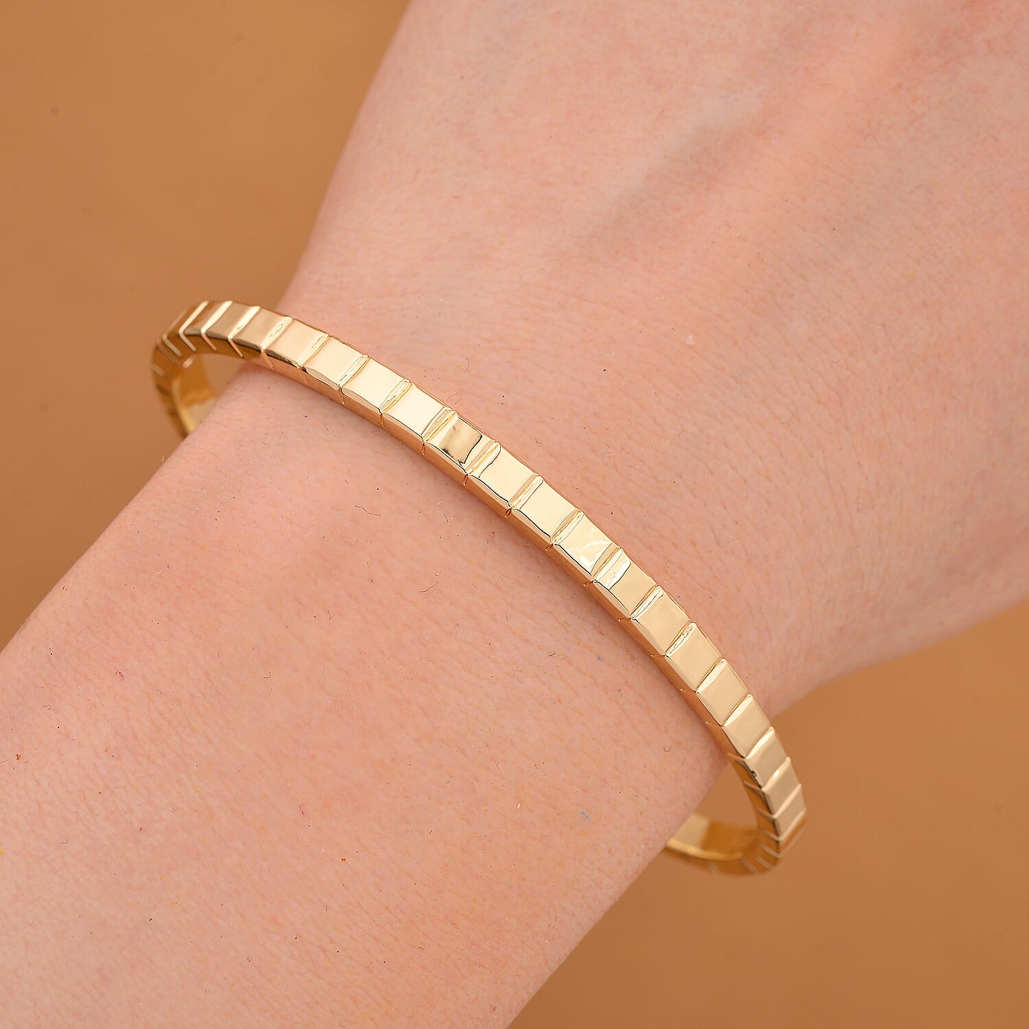 Yellow Gold Tone Bangle (Size - 7.5) 8016013 1