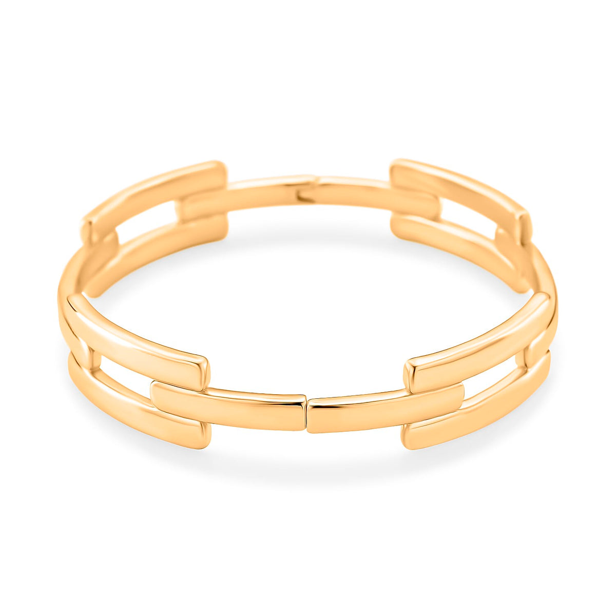 Designer Inspired Yellow Gold Tone Plated Bangle (Size - 7.5) 8180450 3