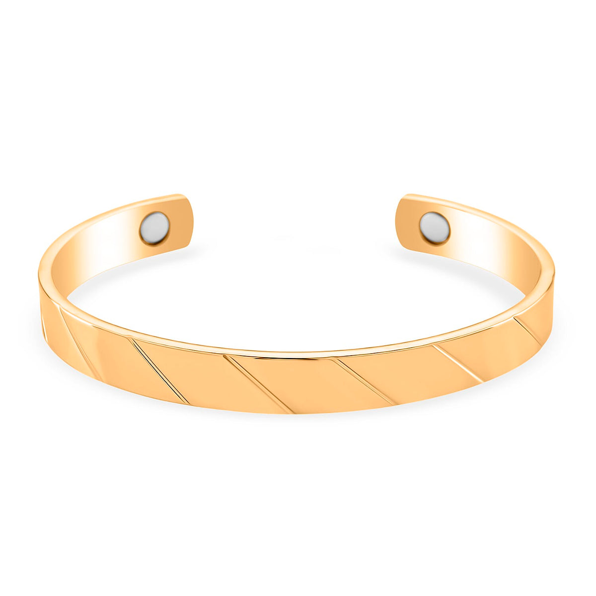 Magnetic Therapy Collection - Adjustable Magnetic Bangle in Gold Plated 8196321 0