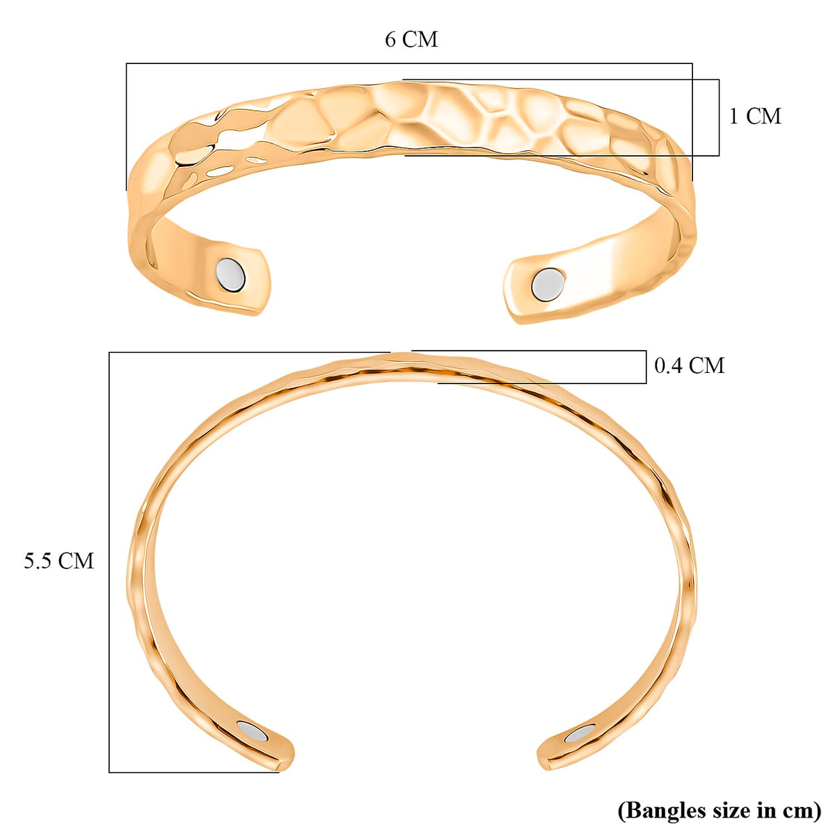 Bangle (Size 7.5) in Gold Colour Tone 8196322 5