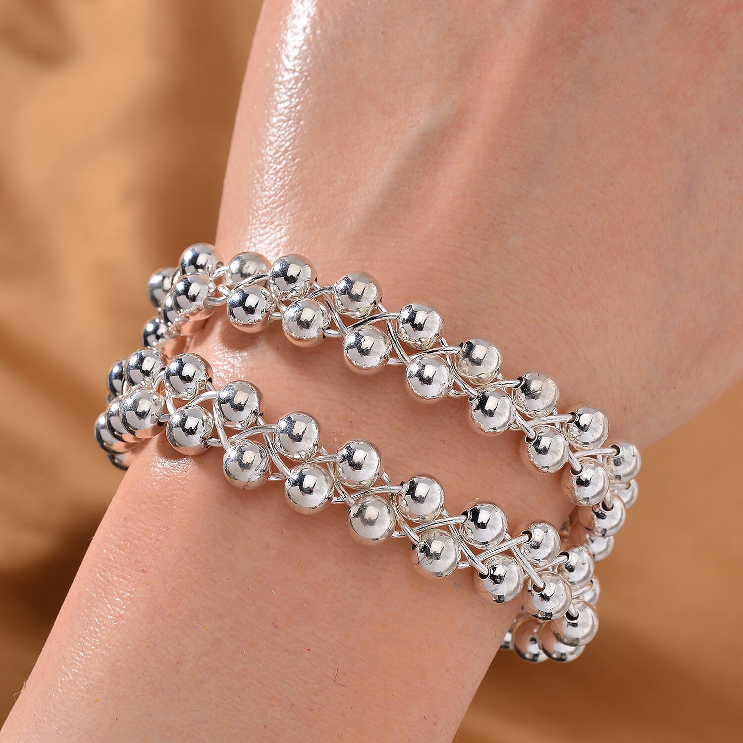 Designer Inspired Bubble Multi Row Bangle (Size - 7.5) 7815073 1