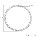 DESIGNER INSPIRED Silver Plated Bangle (8 inch)