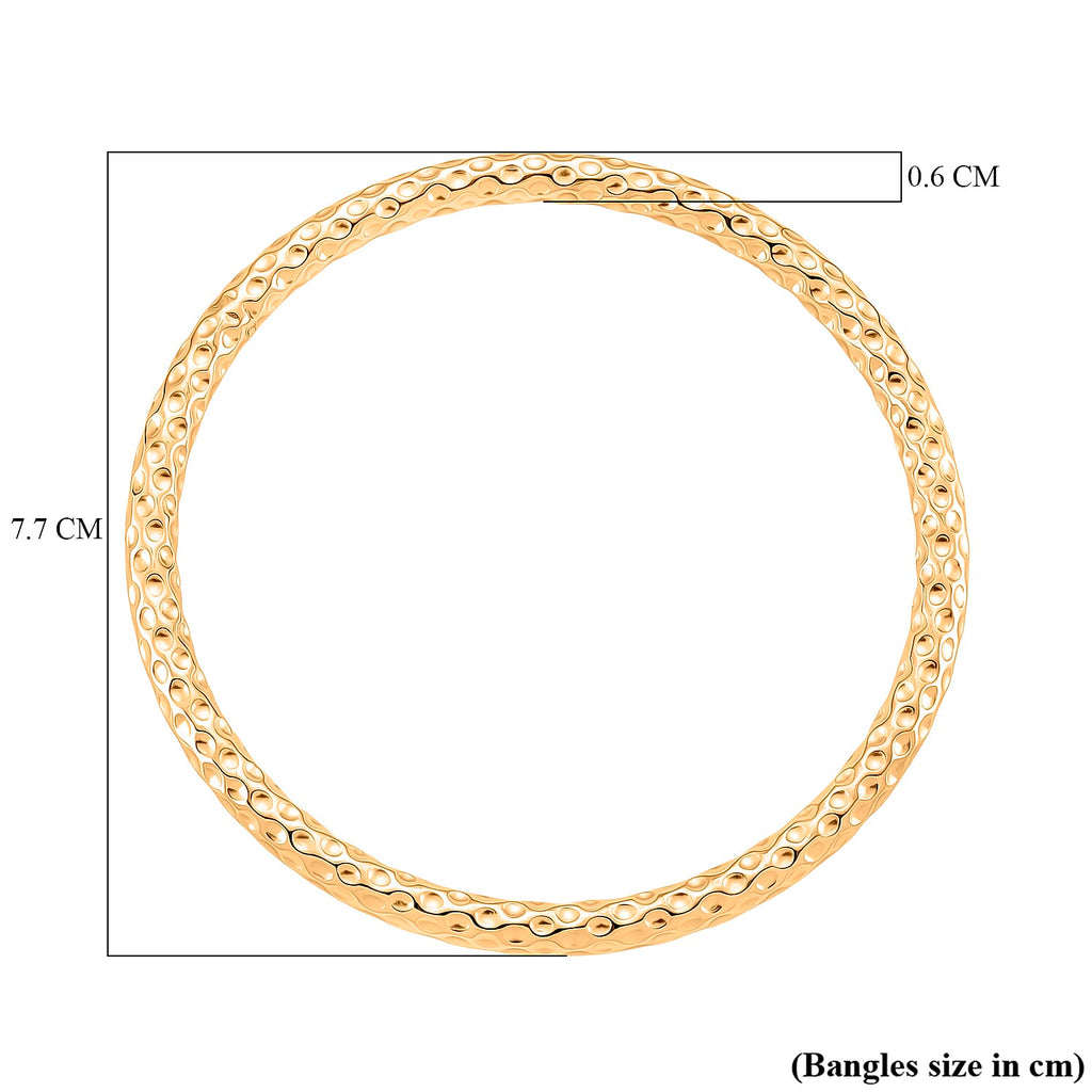 DESIGNER INSPIRED Gold Plated Bangle (8 inch)