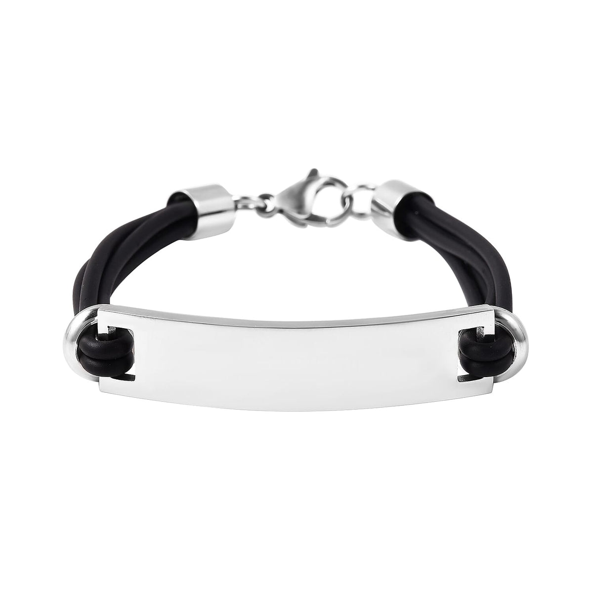 Bar Multi-Strand Bracelet with Lobster Lock in Stainless Steel 3623592 6