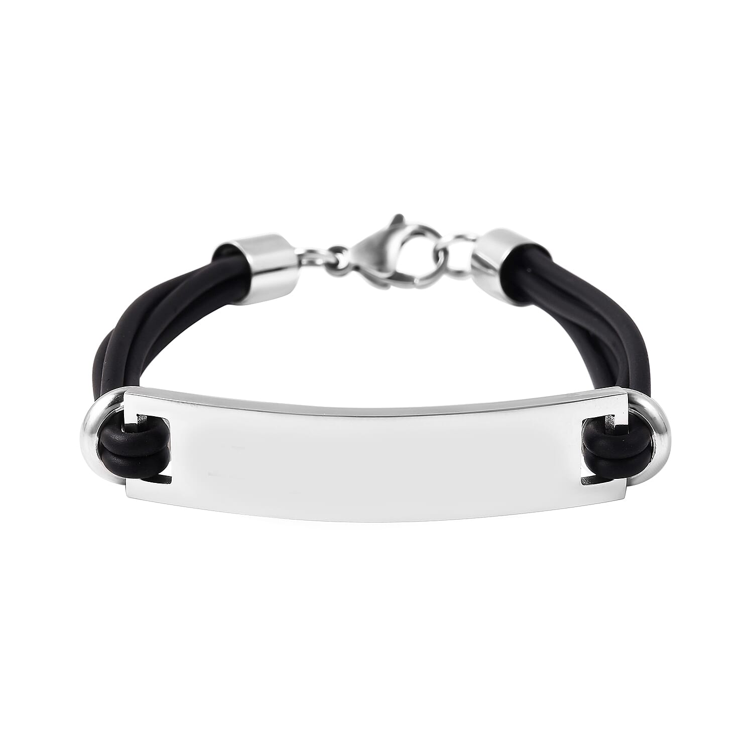 Bar Multi-Strand Bracelet with Lobster Lock in Stainless Steel 3623597 0