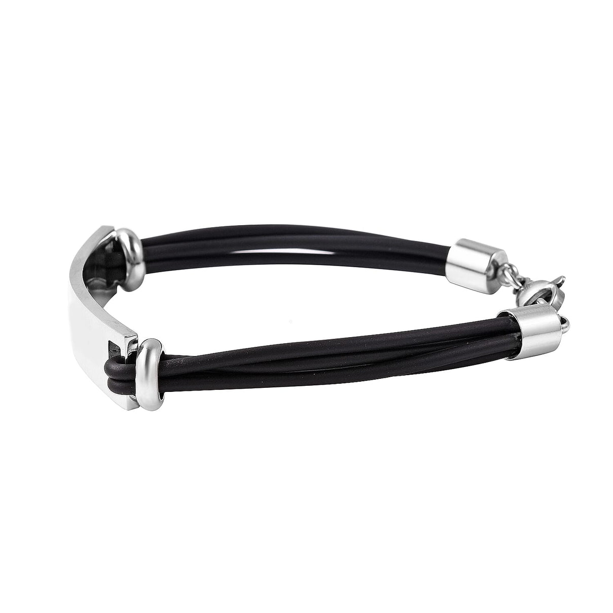 Bar Multi-Strand Bracelet with Lobster Lock in Stainless Steel 3623597 2