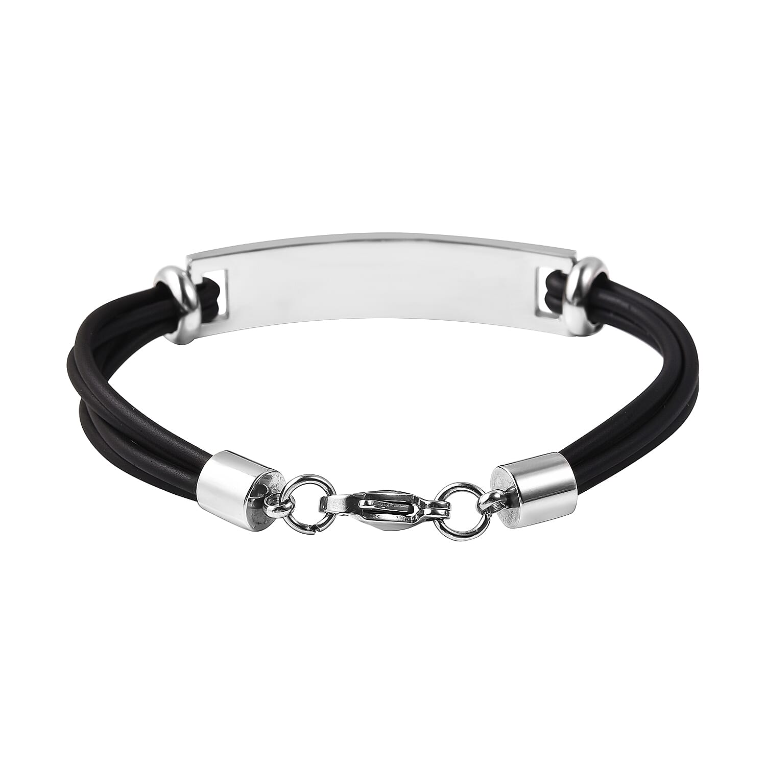 Bar Multi-Strand Bracelet with Lobster Lock in Stainless Steel 3623597 3