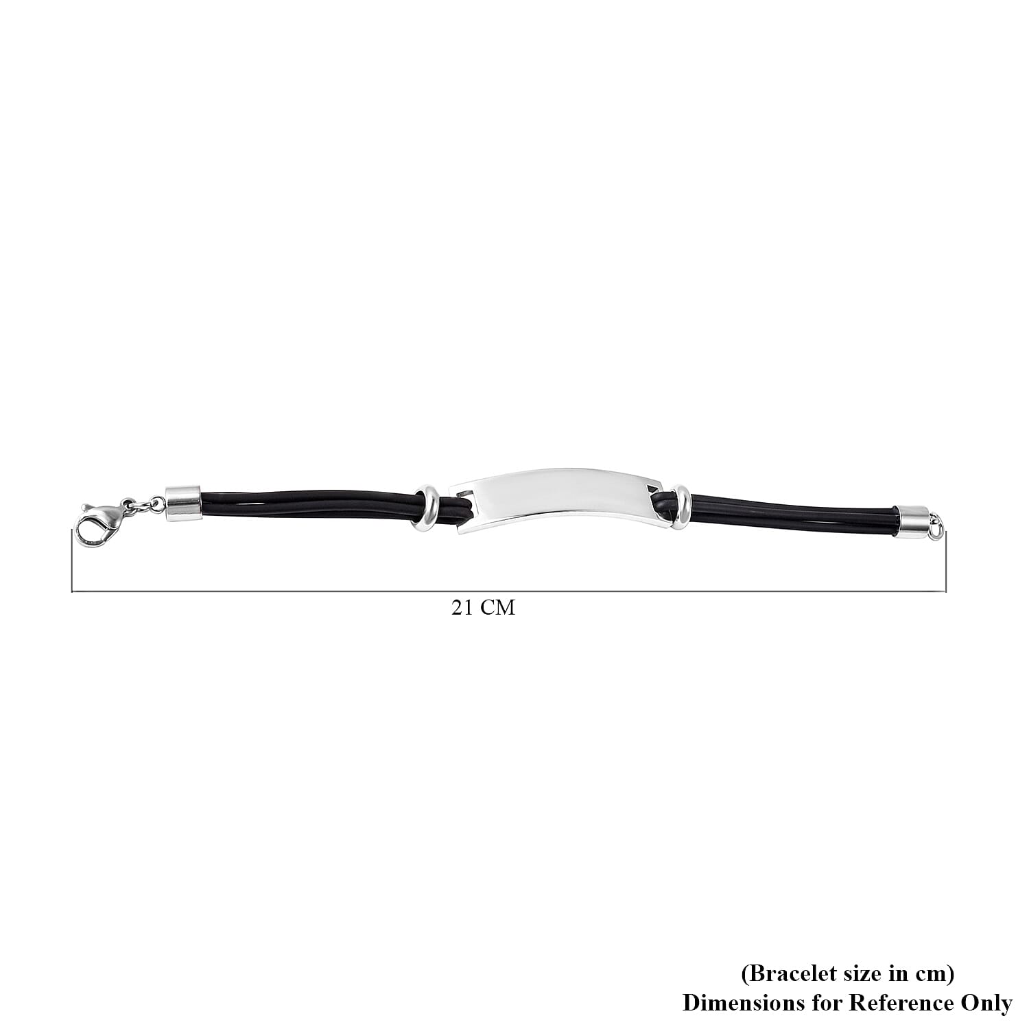 Bar Multi-Strand Bracelet with Lobster Lock in Stainless Steel 3623597 5