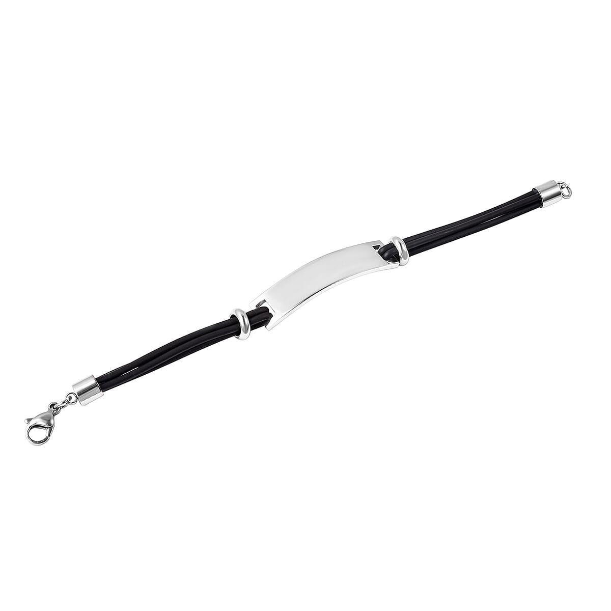 Bar Multi-Strand Bracelet with Lobster Lock in Stainless Steel 3623597 7